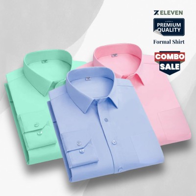 Men's Formal Shirt (Oxford Cotton) 3 Piece Combo