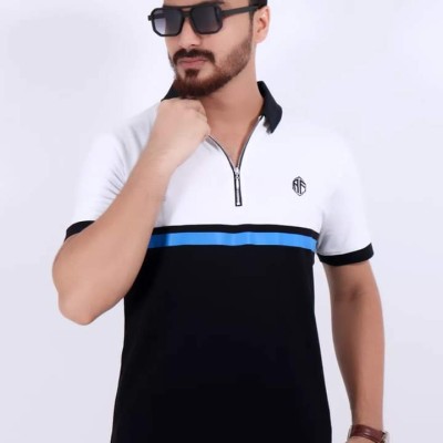 Men's Zipper Polo Shirt