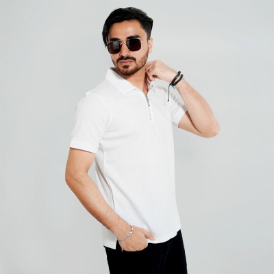 Men's Zipper Polo Shirt