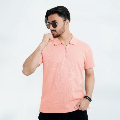 Men's Zipper Polo Shirt