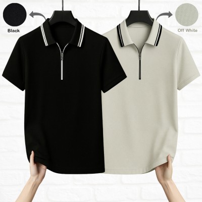 ZIP NECK POLO SHIRT (COMBO)